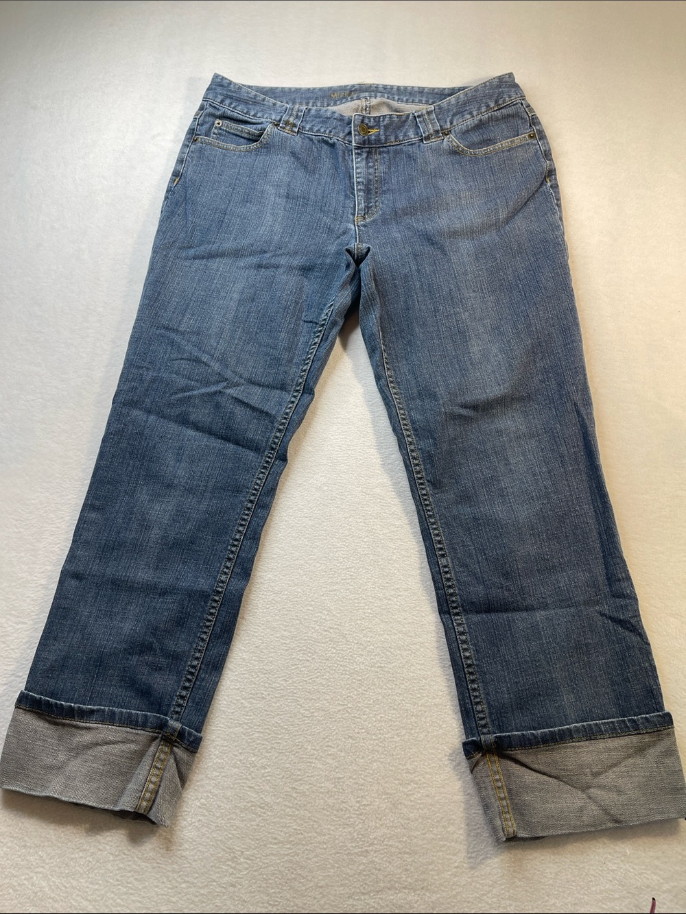 Michael Kors Light Blue  Jeans WOMENS SIZE 14 tall cuff